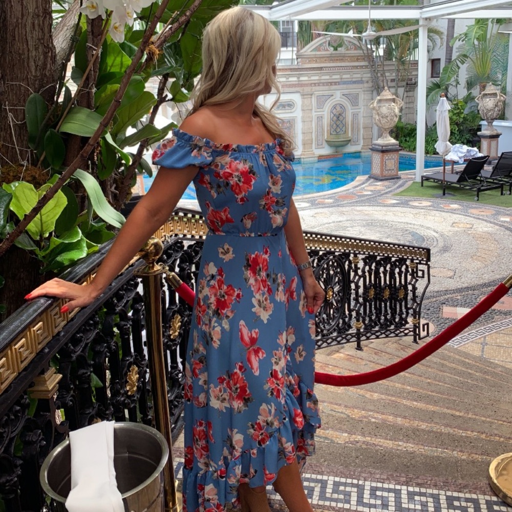 Floral Off shoulder dress
